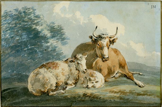 Peter Le Cave - Study of sheep and a cow | MasterArt